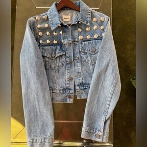 Khaite Studded Rizzo denim Jacket size Small NWOT